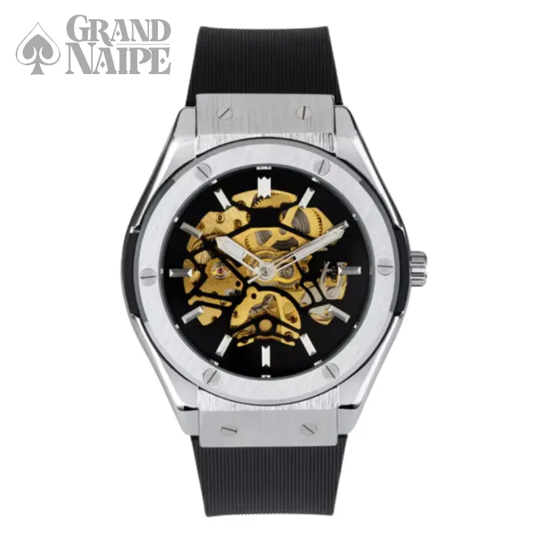 Relógio Masculino Prateado Grand Naipe - Grand Estilo