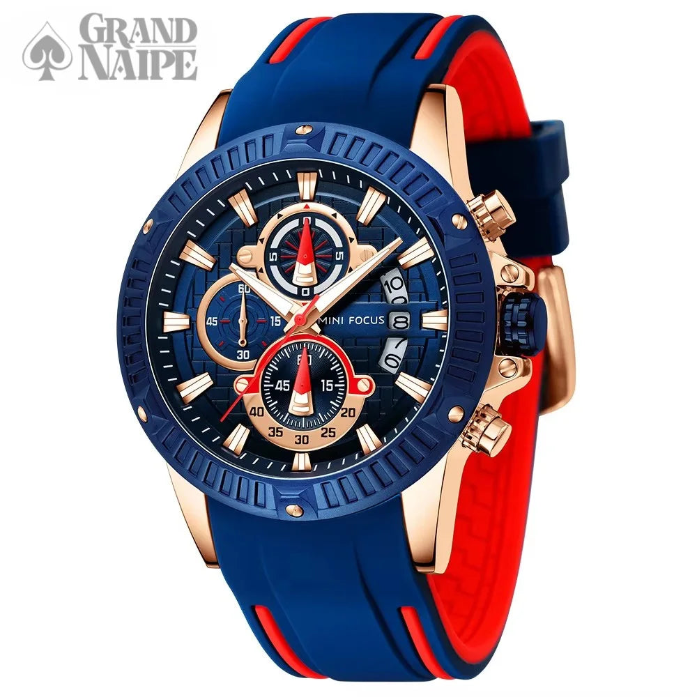 Relógio Cronógrafo Grand Naipe – Focus Blue