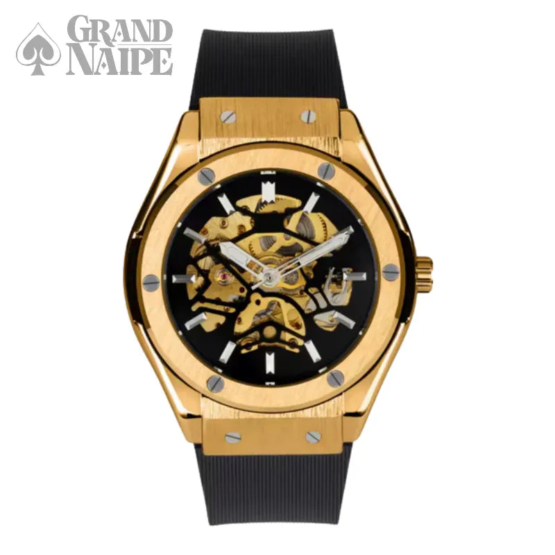 Relógio Masculino Dourado Grand Naipe - Grand Estilo