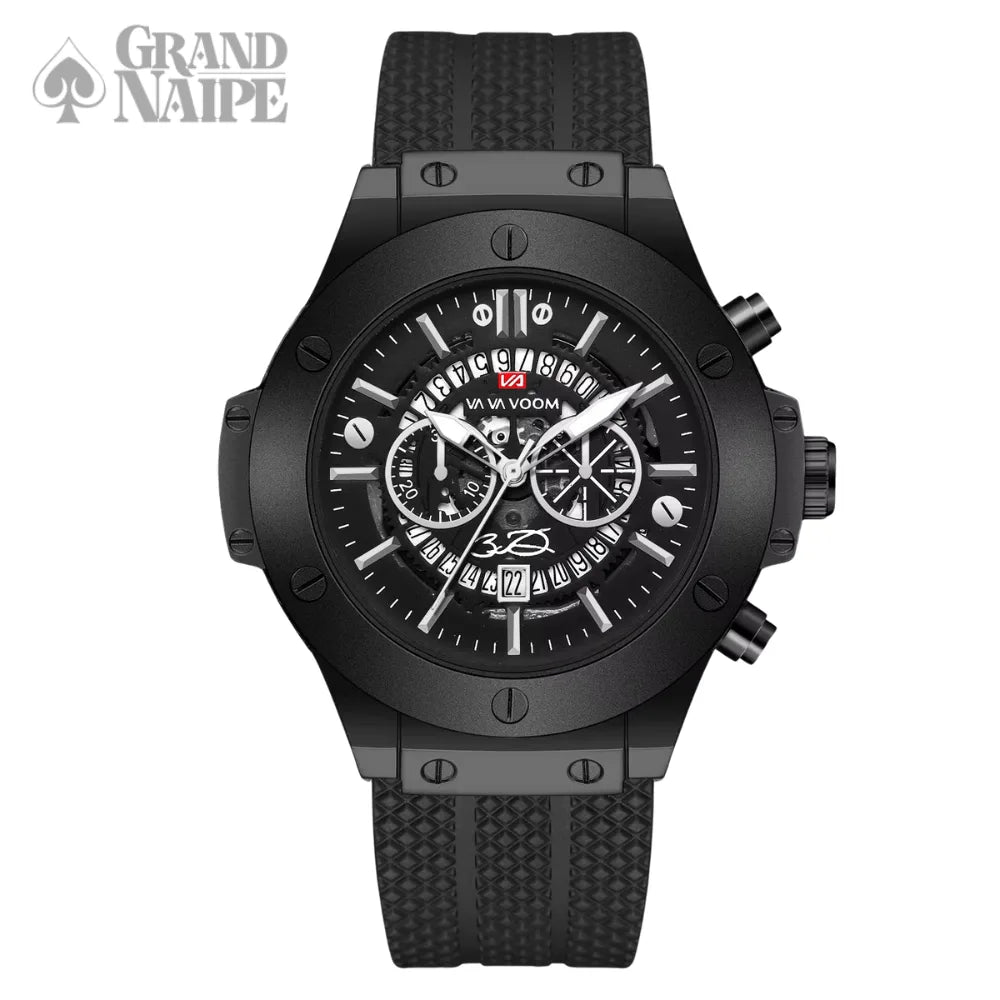 Relógio Masculino Preto Grand Naipe - Eclipse do Poder