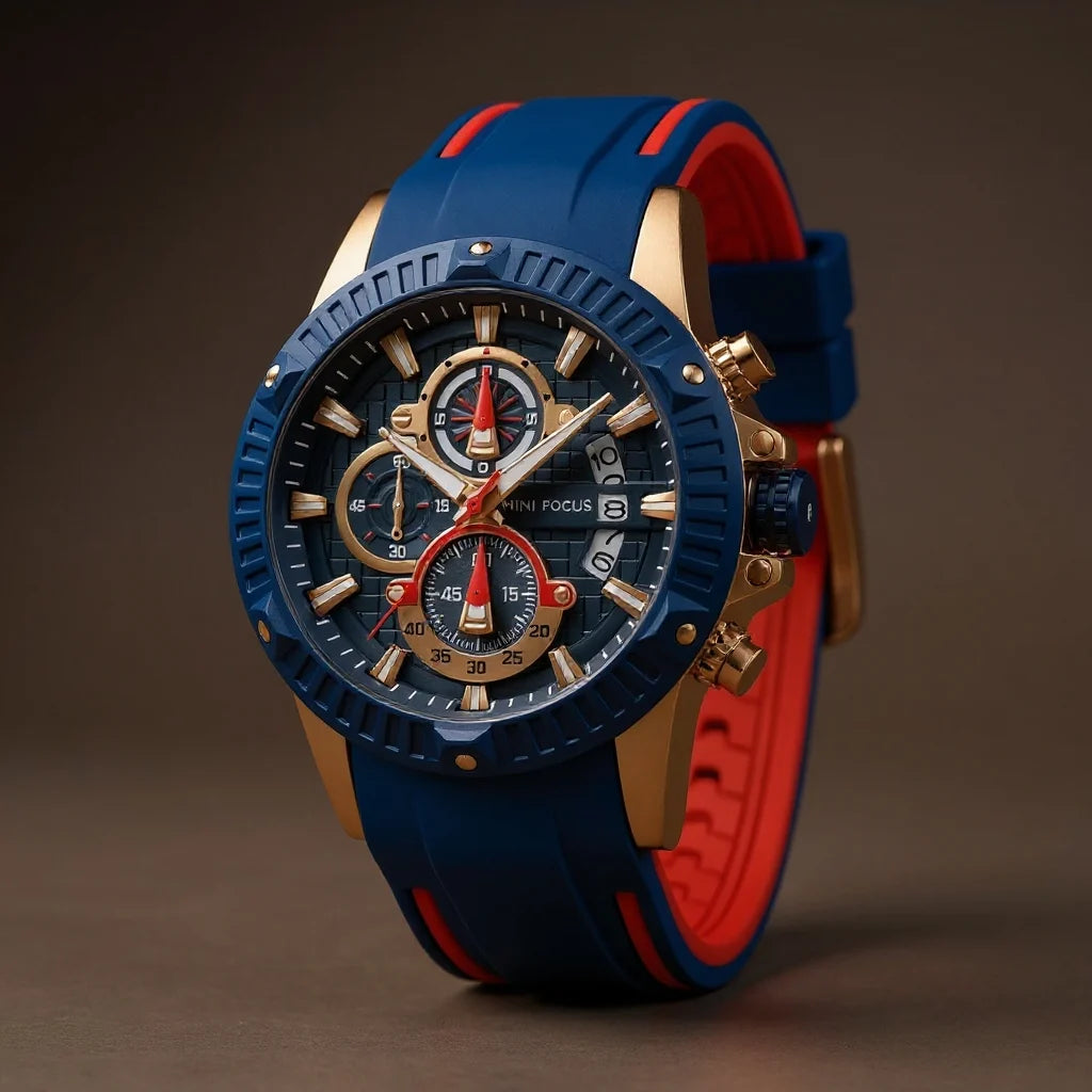 Relógio Cronógrafo Grand Naipe – Focus Blue