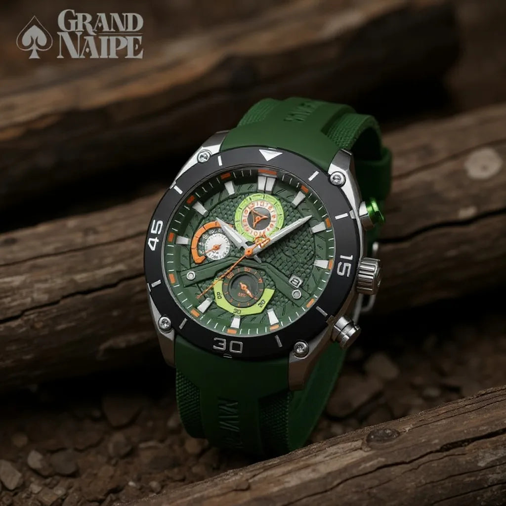 Relógio Cronógrafo Grand Naipe – Focus Green