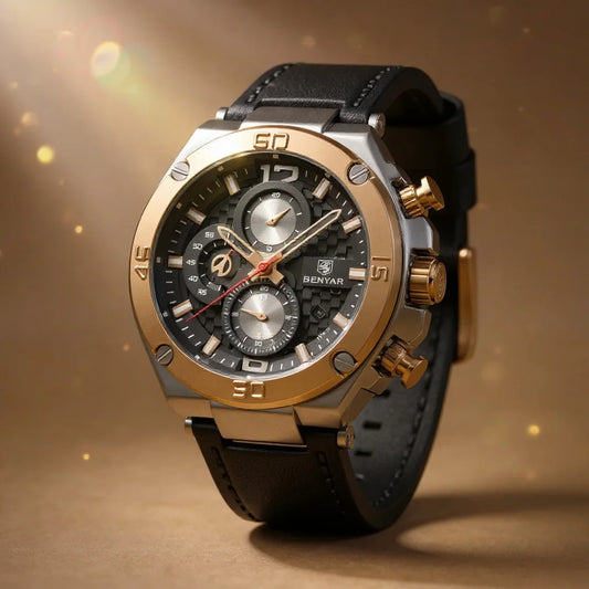 Relógio Cronógrafo Grand Naipe – Benyar Couro