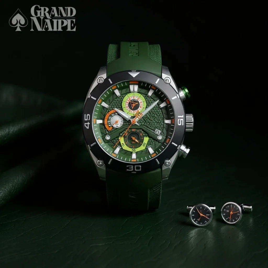 Relógio Cronógrafo Grand Naipe – Focus Green