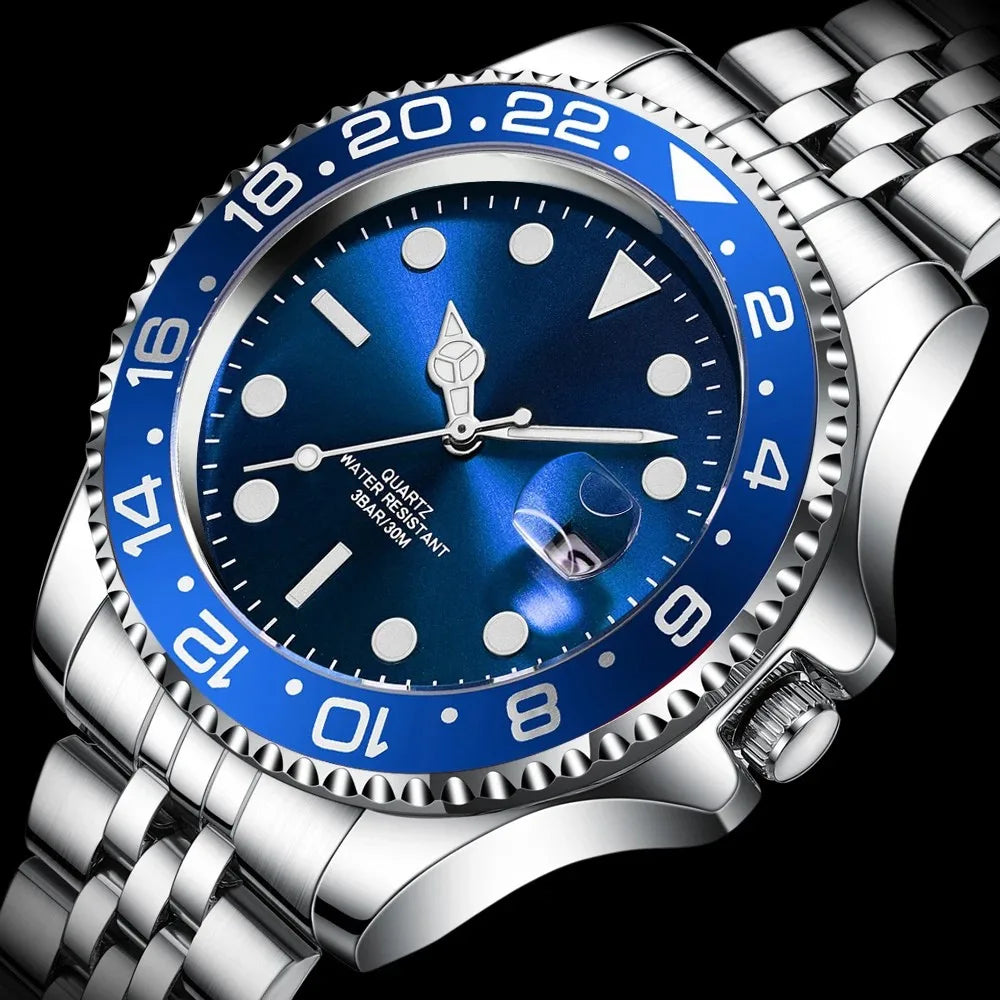 Relógio Masculino Grand Naipe – Date Azul