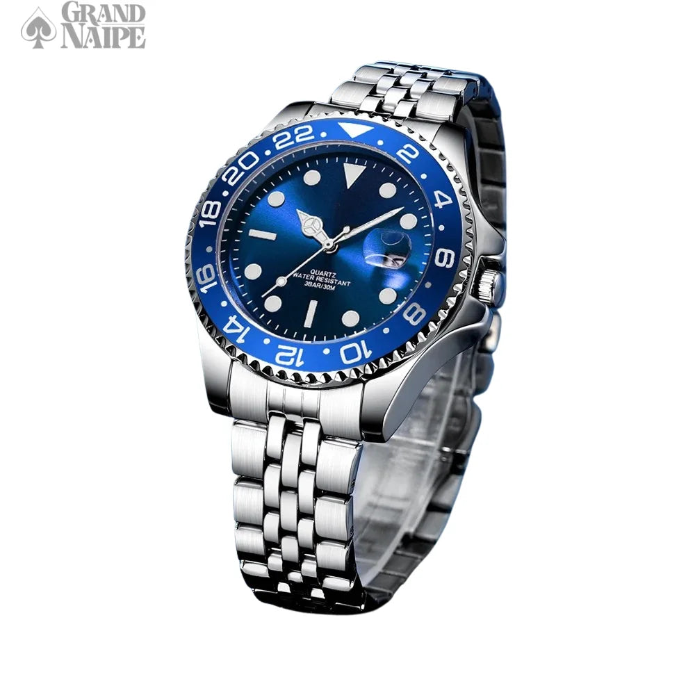 Relógio Masculino Grand Naipe – Date Azul