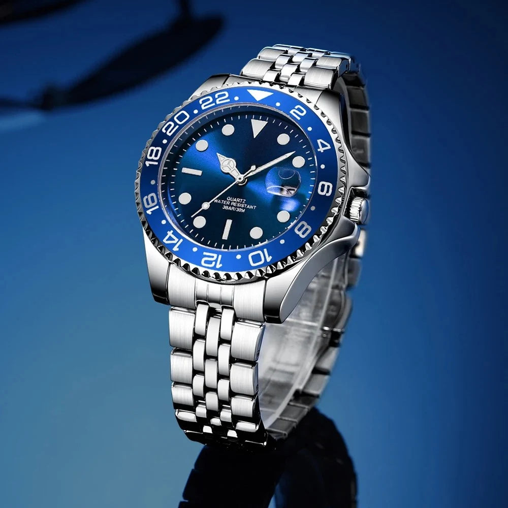 Relógio Masculino Grand Naipe – Date Azul