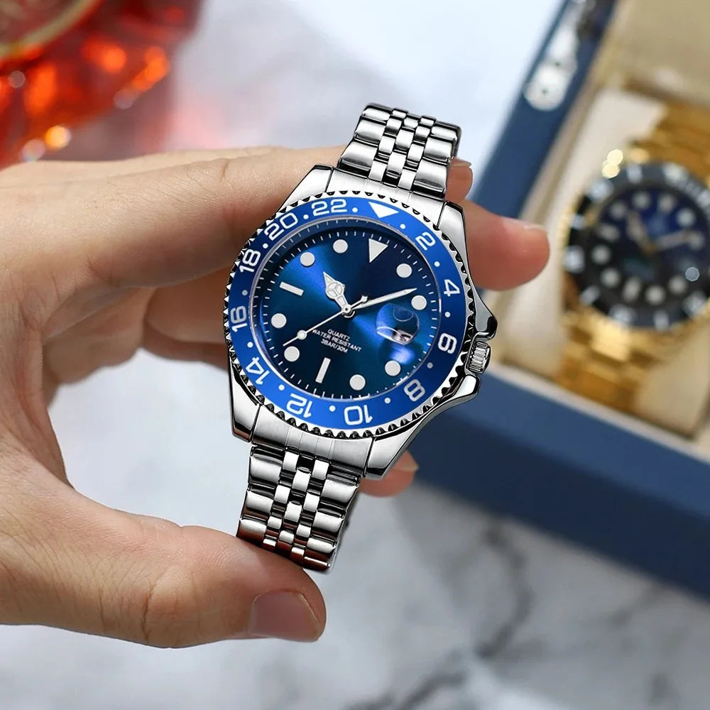 Relógio Masculino Grand Naipe – Date Azul