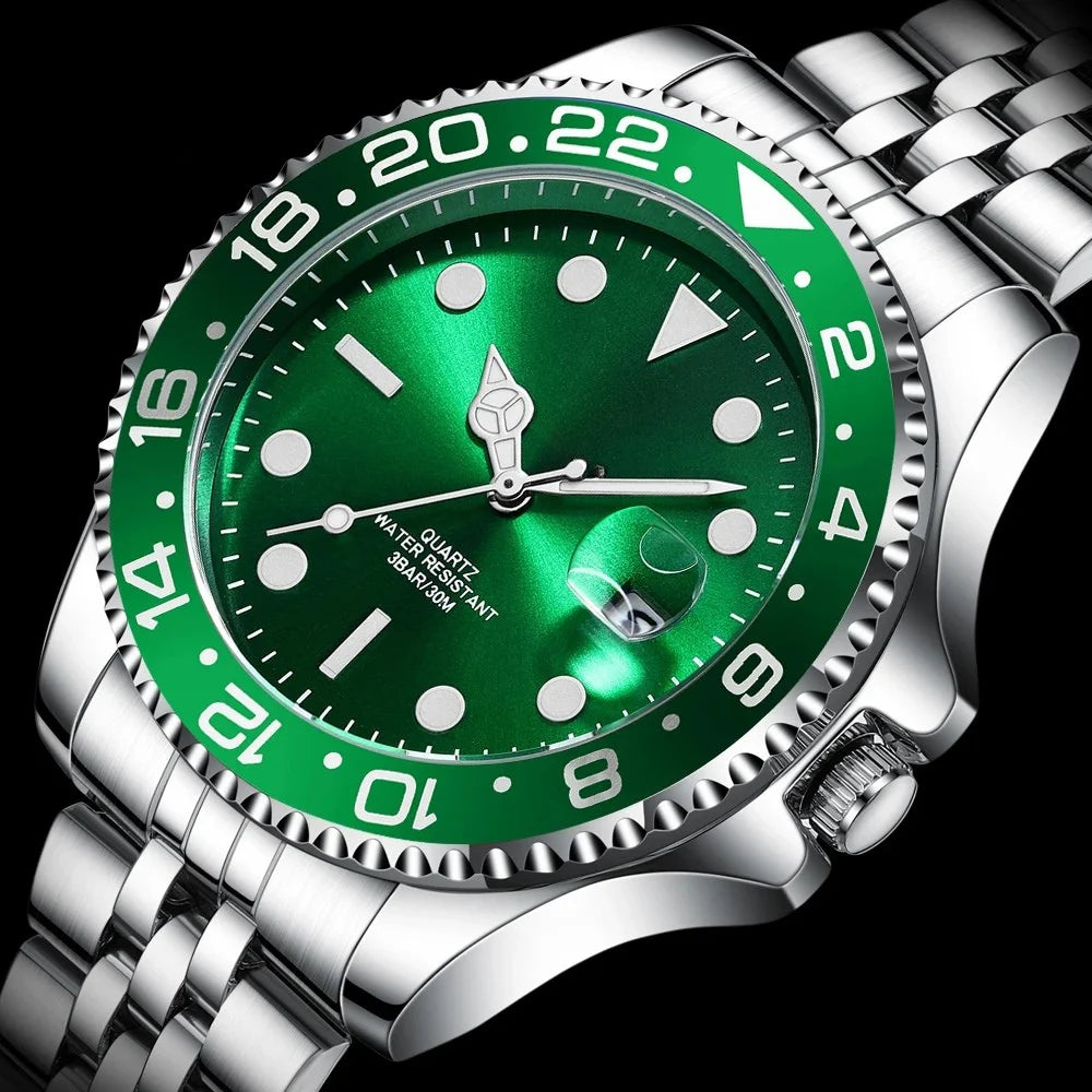 Relógio Masculino Grand Naipe – Date Verde