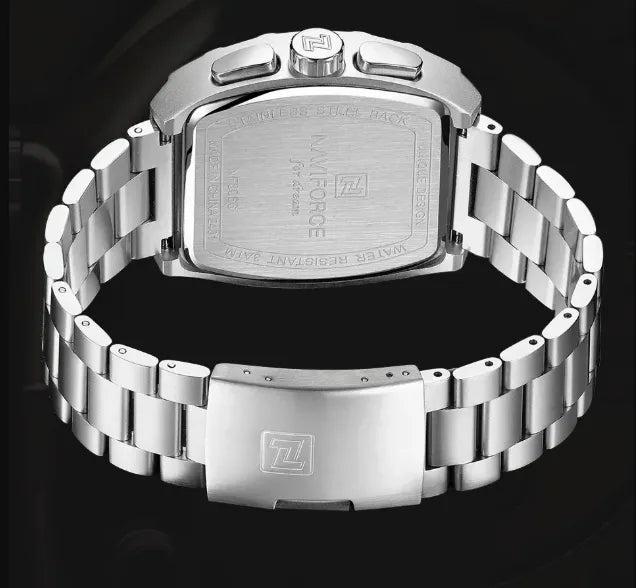 Relógio Cronógrafo Prata Force King