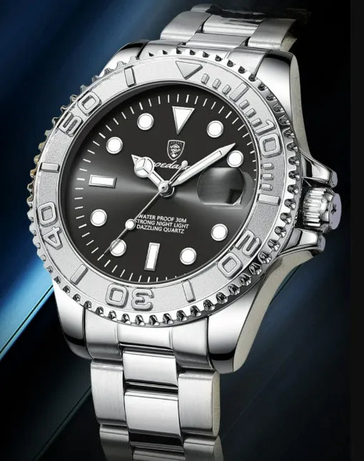 (cópia) Relógio Quartzo Preto e dourado Eclipse