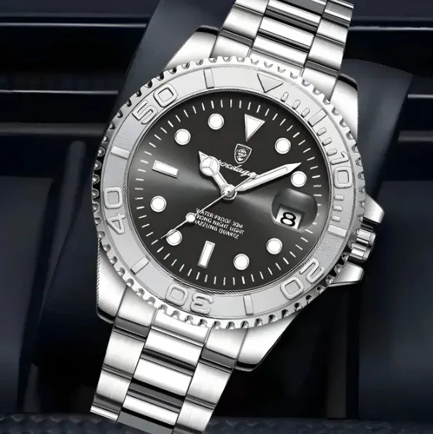 (cópia) Relógio Quartzo Preto e dourado Eclipse