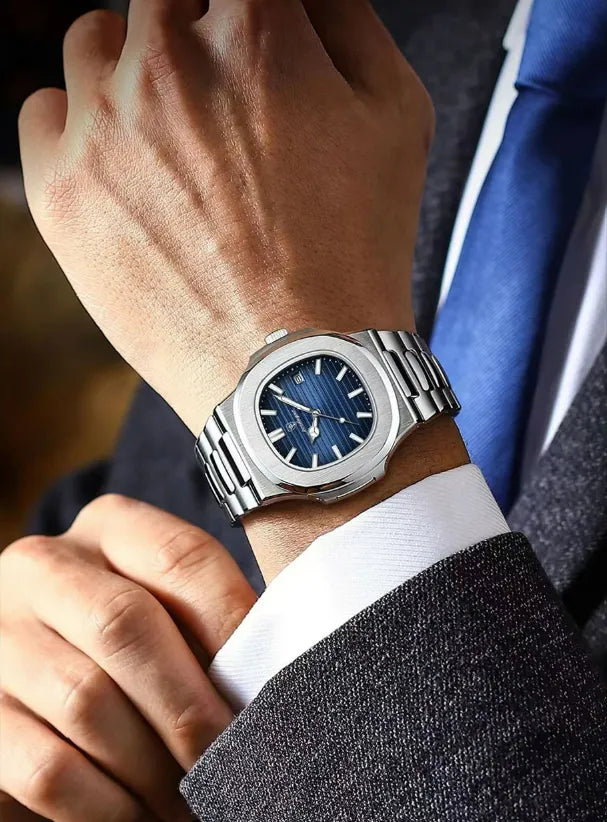 Relógio Quartzo Azul  Nauti Lux