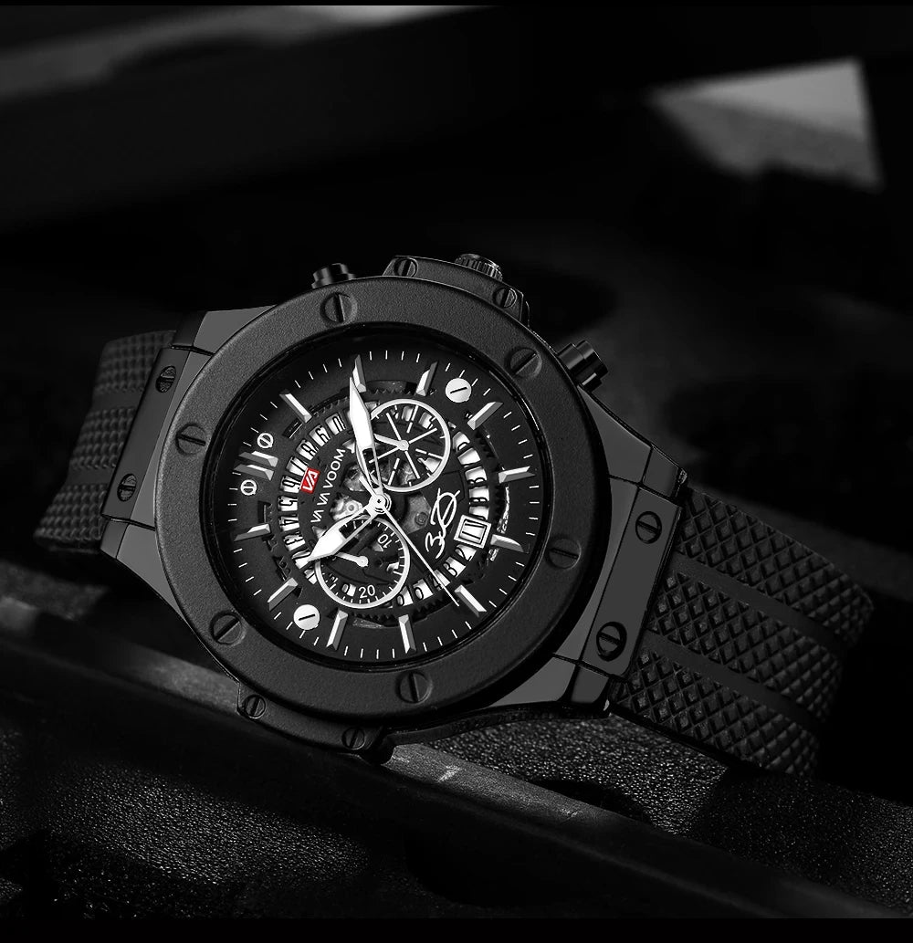 Relógio Masculino Preto Grand Naipe - Eclipse do Poder