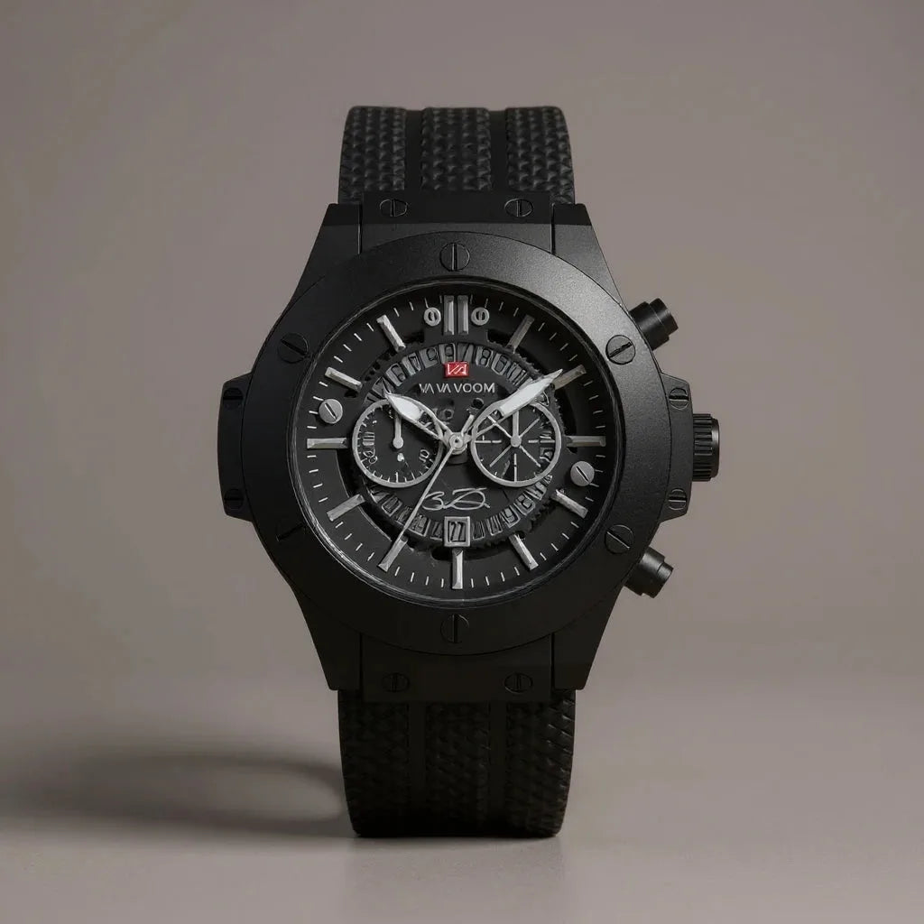 Relógio Masculino Preto Grand Naipe - Eclipse do Poder