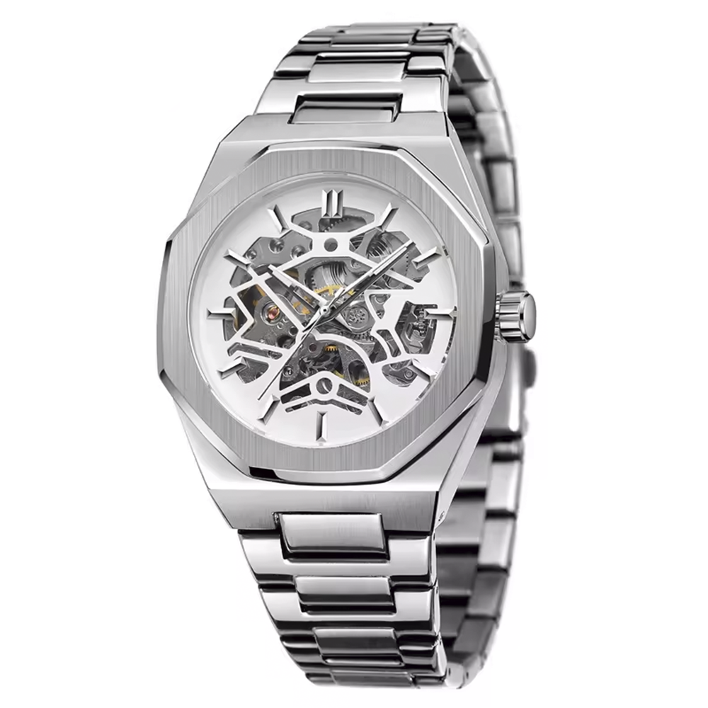 Relógio Mecanis® Silver White