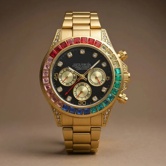 Relógio Cronógrafo Grand Naipe – Stone Golden