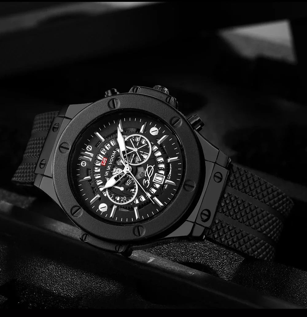 Relógio Masculino Preto Grand Naipe - Eclipse do Poder