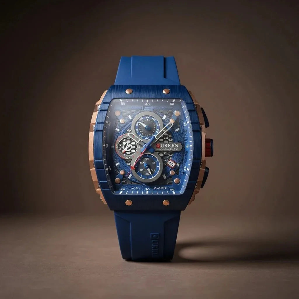 Relógio Cronógrafo Grand Naipe – Curren Blue